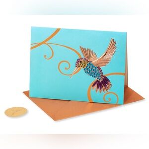 🆕Papyrus Bejeweled Hummingbird Greeting Card